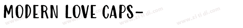 MODERN LOVE CAPS字体转换